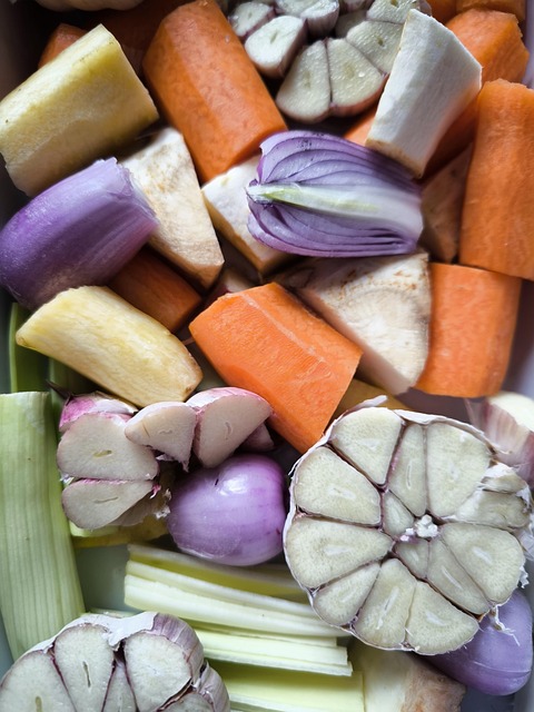Free vegetables carrots garlic illustration