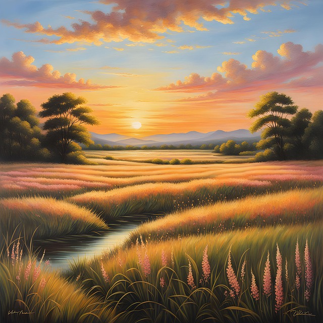 Free Sunset Nature illustration and picture
