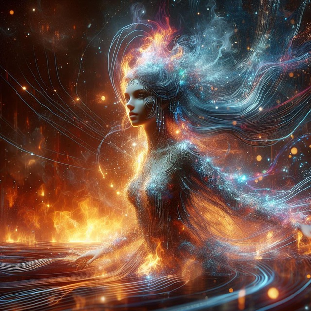 Free ai generated majestic woman illustration