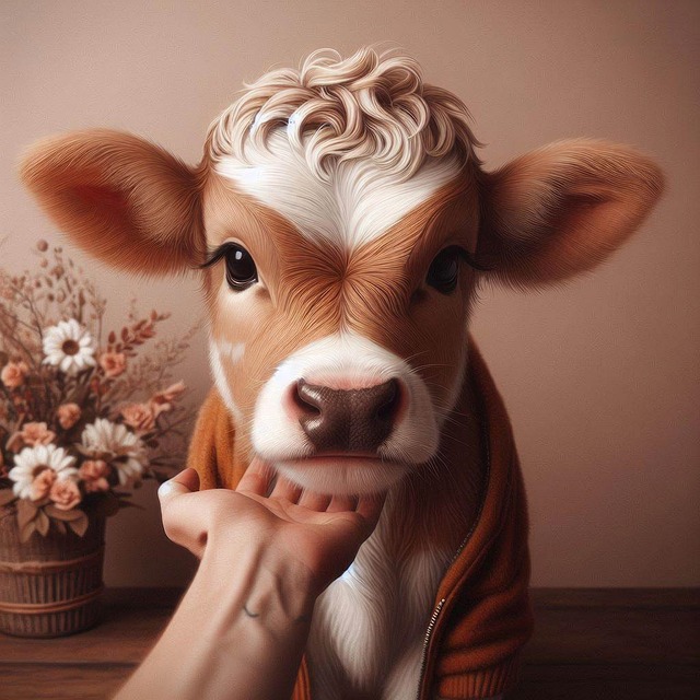 Free ai generated cow cattle illustration