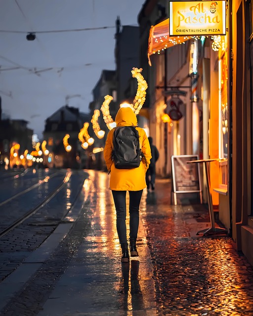 Free street city night illustration