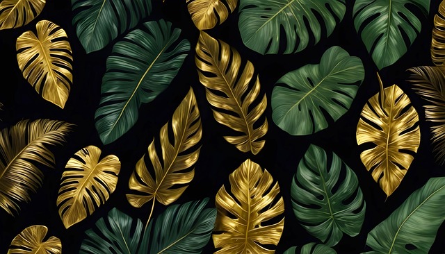 Free leaves tropical nature illustration