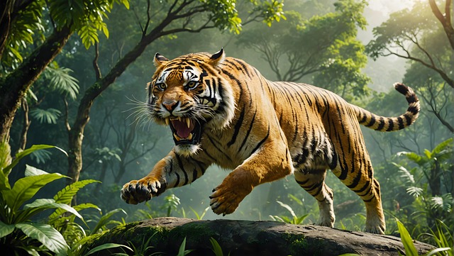 Free tiger wildlife animal illustration