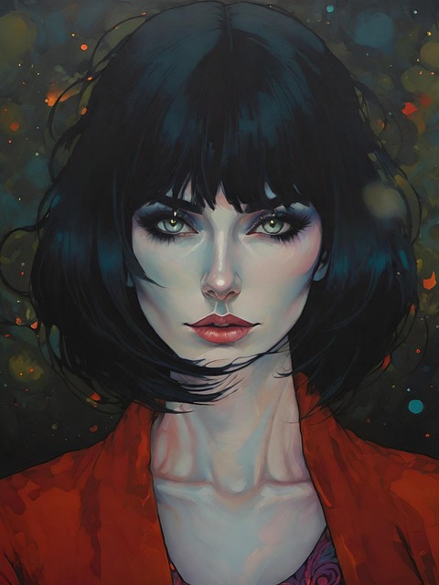 Free ai generated woman portrait illustration