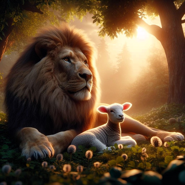 Free ai generated lion nature illustration