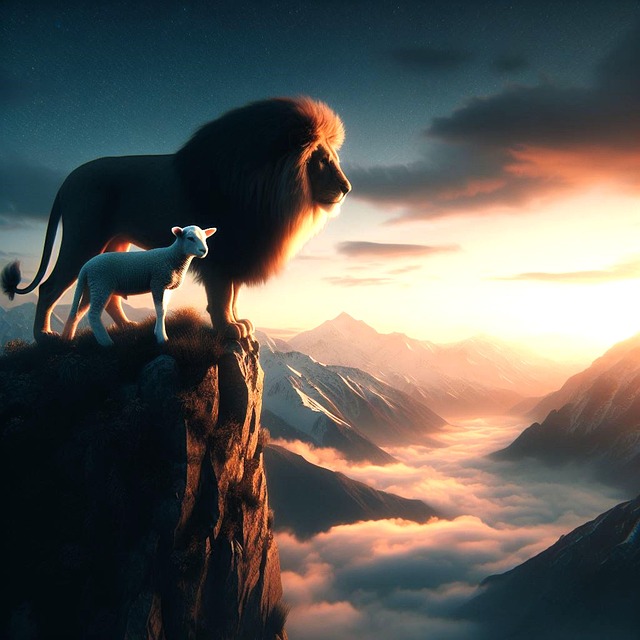 Free ai generated nature lion illustration