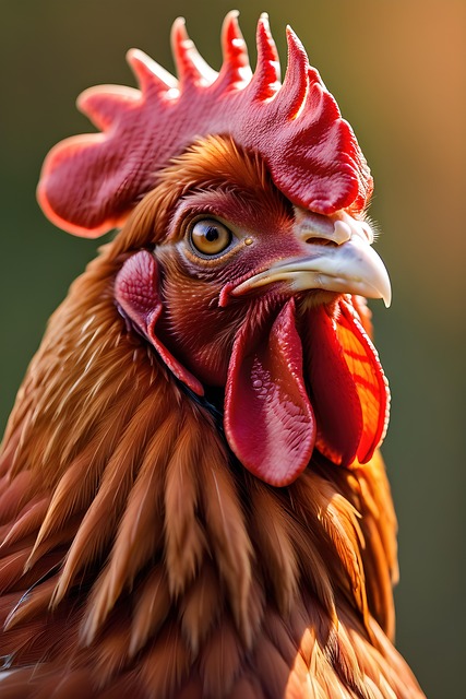 Free ai generated rooster chicken illustration
