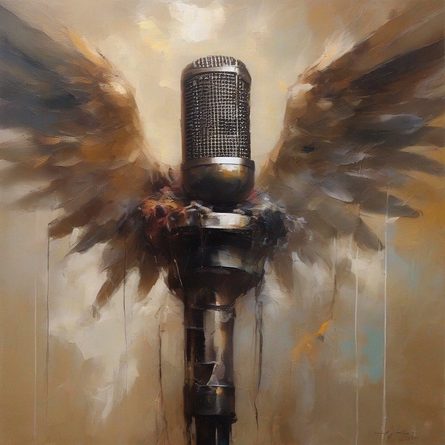Free ai generated mic microphone illustration
