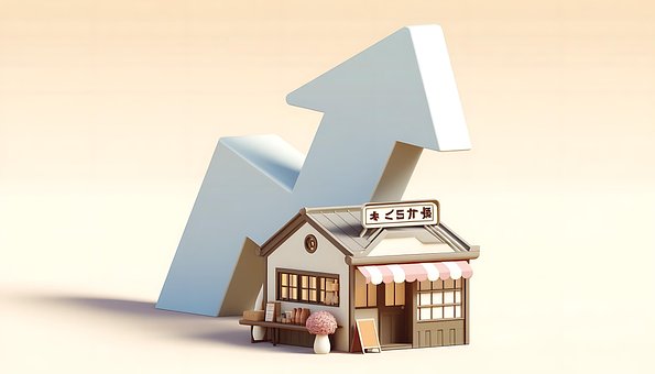 Huis, Boodschap, Japan, Pijl, Schattig