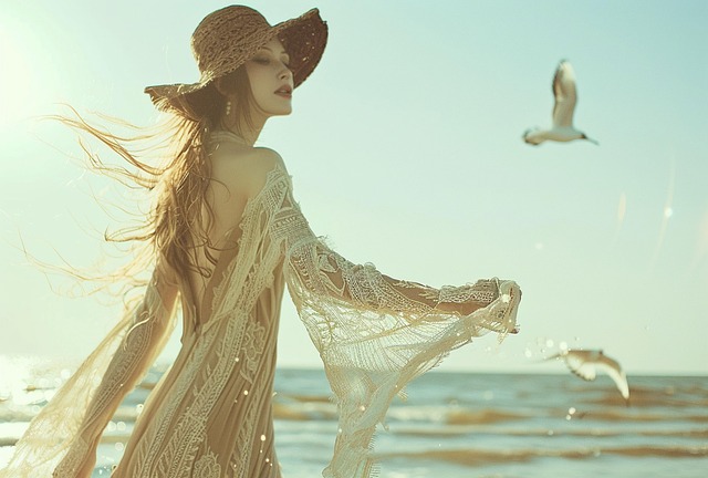 Ai Genereret, Kvinde, Strand, Sand