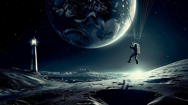 Free Ai Generated Moon illustration and picture