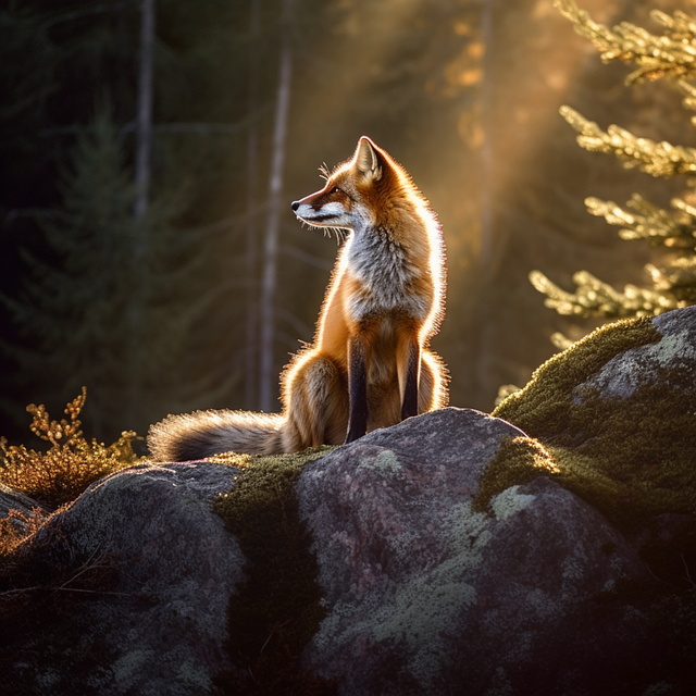 Free ai generated fox animal illustration