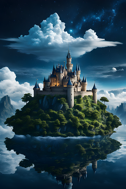Ai Generado, Castillo, Bosque, Fantasía