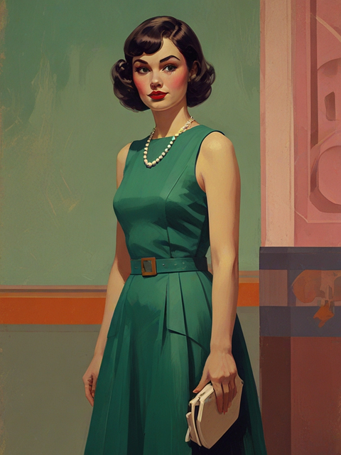 Free ai generated woman face illustration