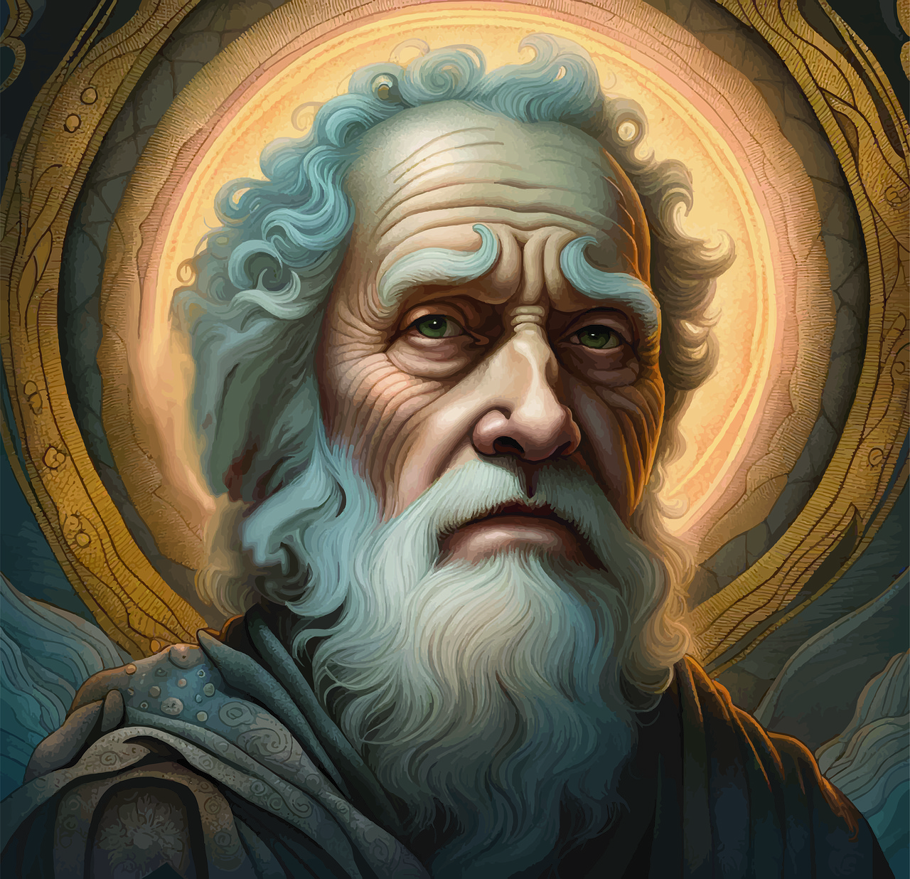 Download free HD stock image of Ai Generated Old Free ai generated old man illustration