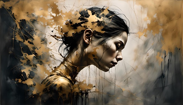 Ai Generiert, Fantasie, Frau, Gold
