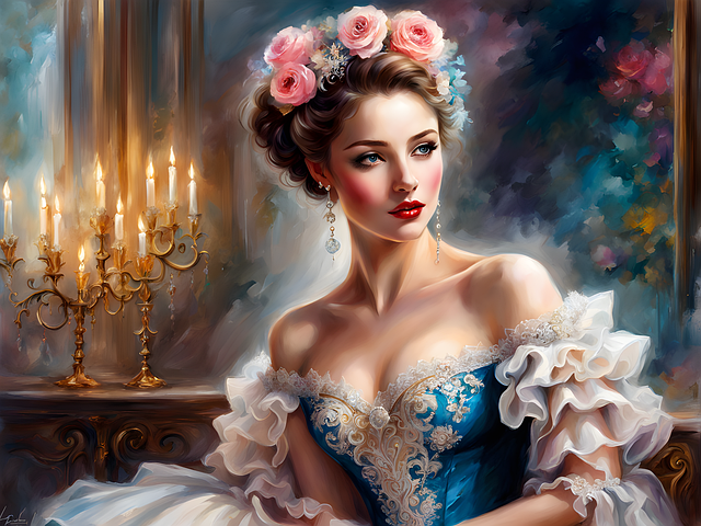 Free rococo baroque classical illustration