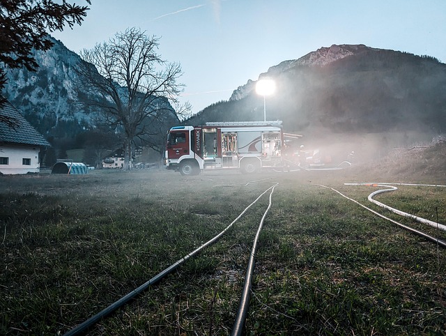 Free Fire Fighters Fire Truck photo and picture