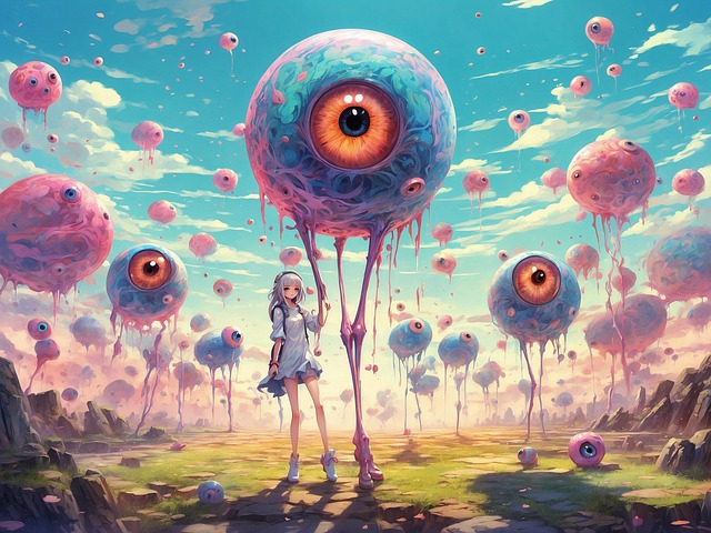 Free ai generated aliens surreal illustration