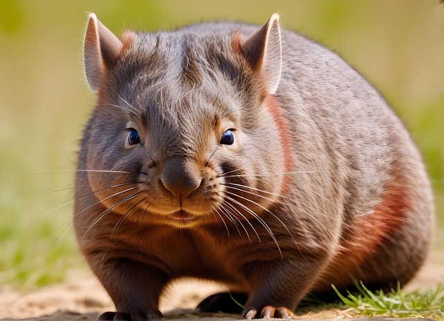 Free ai generated wombat marsupial illustration