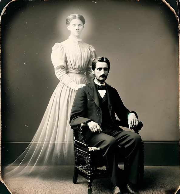 Free ai generated couple spirit illustration