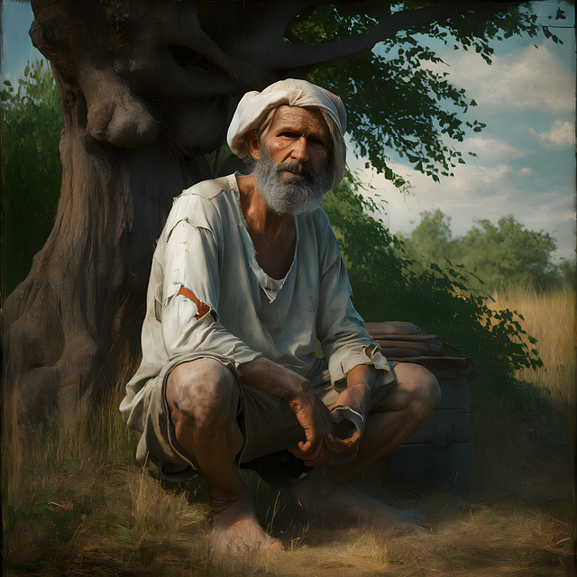 Free ai generated grandpa old age illustration