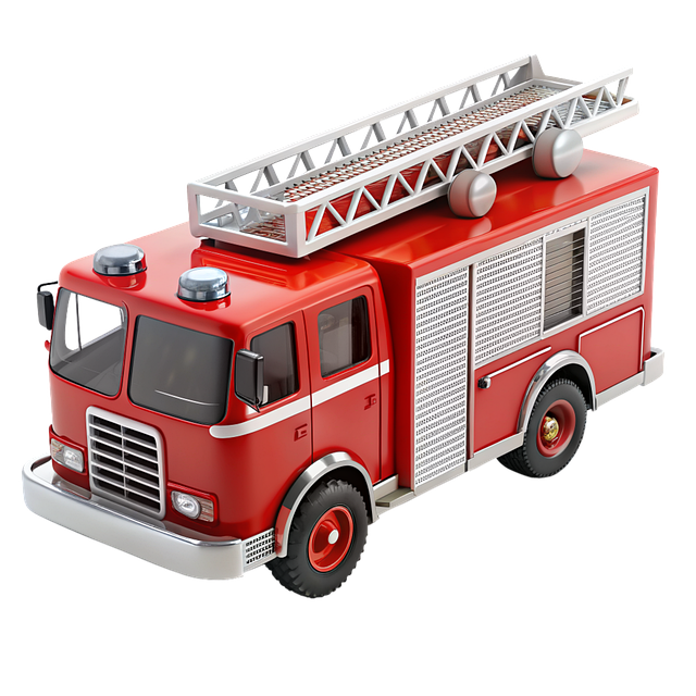 Free ai generated fire engine firetruck illustration