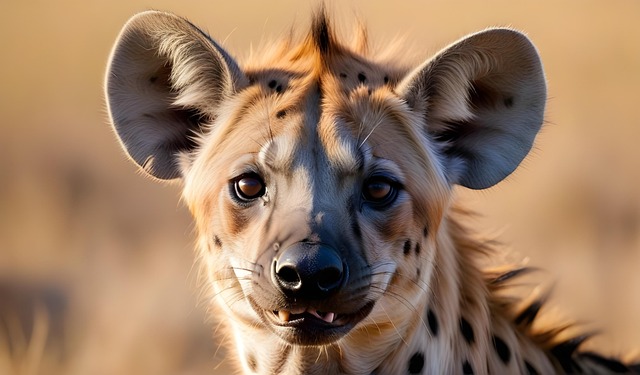 Free ai generated spotted hyena hyena illustration