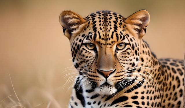Free ai generated leopard predator illustration