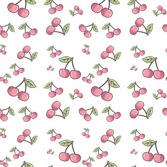 Free Cherries Pattern illustration and picture