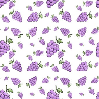 Free Grapes Pattern illustration and picture