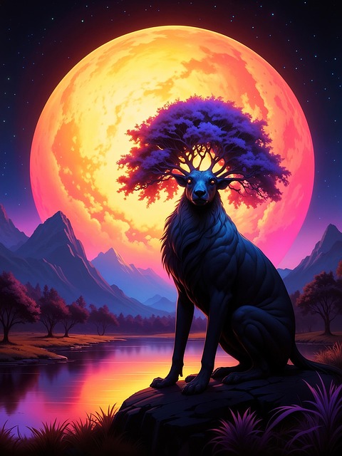 Free Ai Generated Colorful illustration and picture