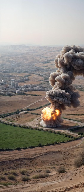 Free ai generated bomb war illustration