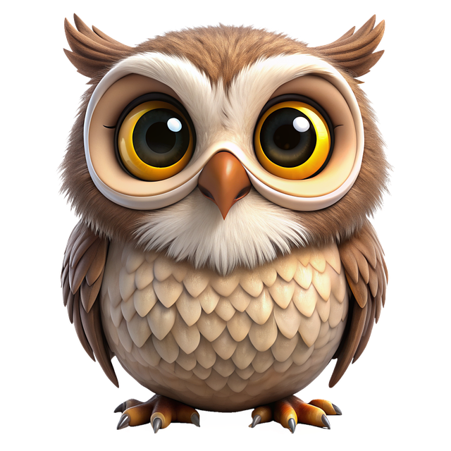 Free ai generated owl bird illustration