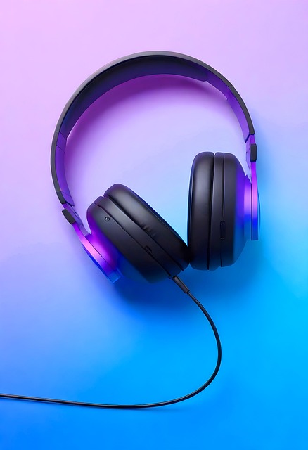 Free ai generated headphones music illustration