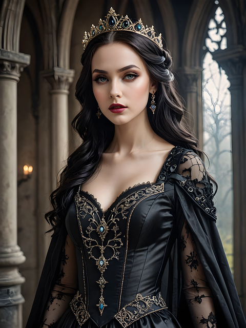 Free ai generated woman queen illustration