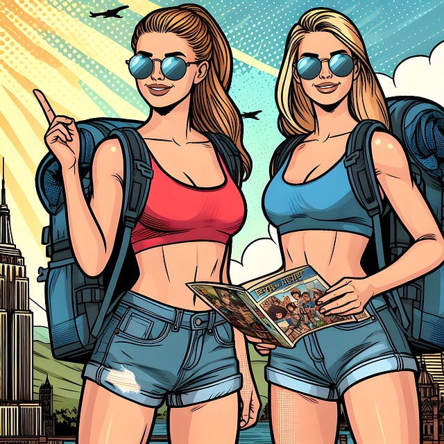 Free beach travel nature illustration