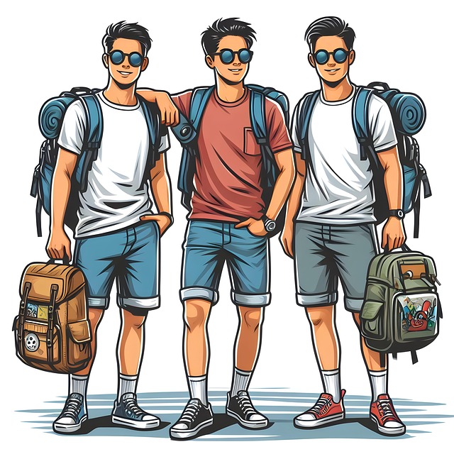 Free beach travel nature illustration