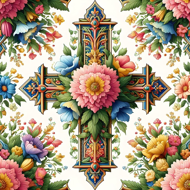 Free pattern flowers design illustration