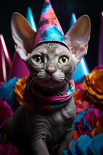 Free ai generated sphinx cat nature illustration