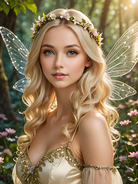 Ai Gegenereerd, Vrouw, Fee, Blond