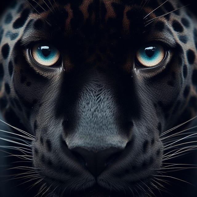 Free ai generated black jaguar jaguar illustration