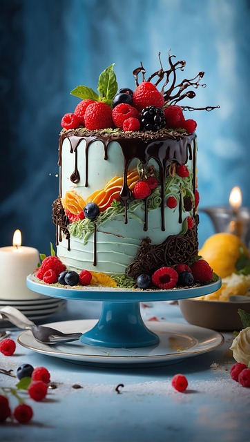 Free ai generated cake dessert illustration