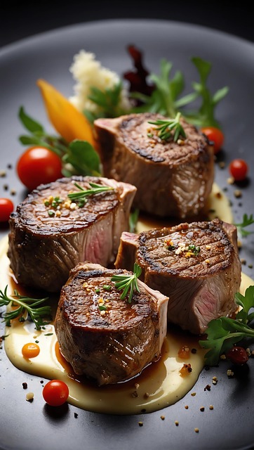 Free ai generated shish kebab meat illustration