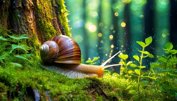 Free Ai Generated Snail illustration and picture