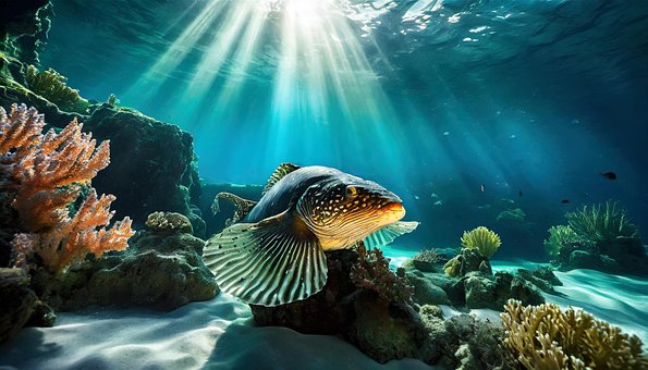 Free Ai Generated Fish illustration and picture