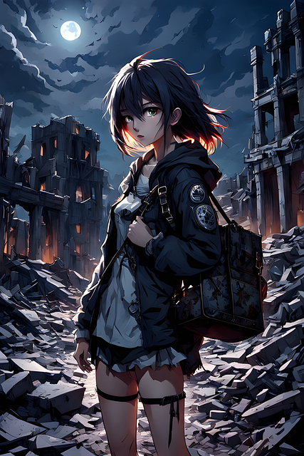 Ai Generado, Niña, Destrucción, Desolado