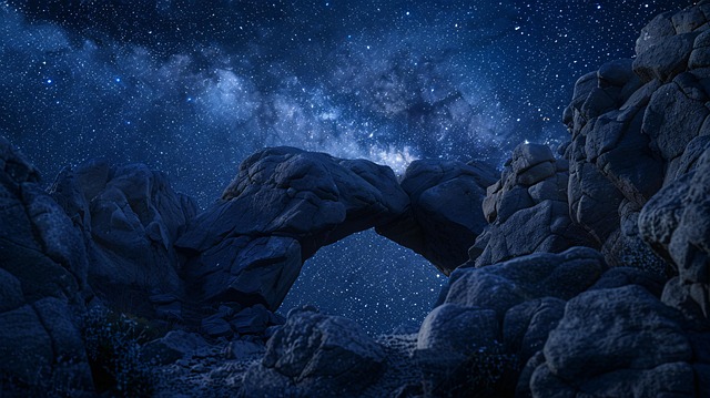 Free ai generated arch night sky illustration