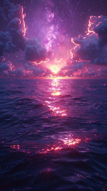 Free ai generated sunset twilight illustration