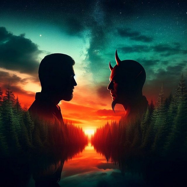 Free ai generated man temptation illustration